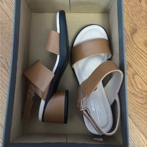 Ecco tan sandals